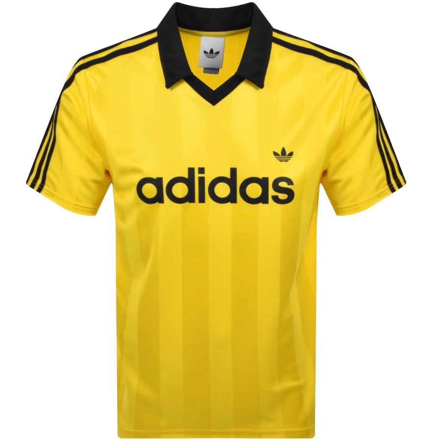 adidas Originals JSY Polo T Shirt Yellow | Mainline Menswear us